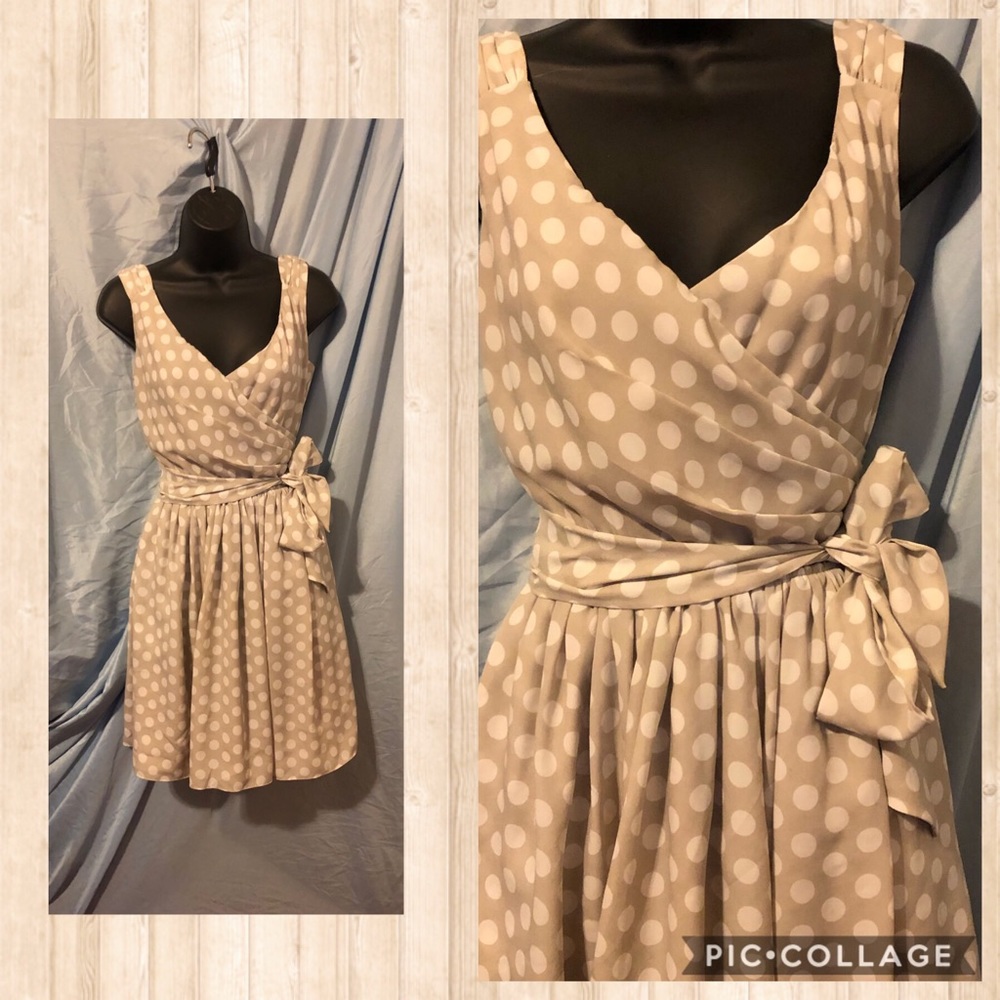 Express Polka Dot Midi Dress